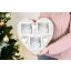 Idea regalo Portafoto a cuore 3 foto shabby chic