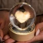 Bomboniere 2027 Nozze di Diamante Sfera LED Delfini innamorati personalizzabile