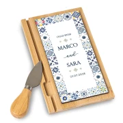 Bomboniere Personalizzate Tagliere con coltellino Tema Maioliche