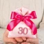 Sacchetto 30 Trentesimo Compleanno con Numero 30 Glitter