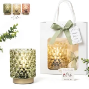 Lampade LED Linea Elegance con vetro decorato