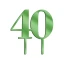 Idea Originale Cake Topper Numeri in Plexiglass Colorati e Legno