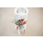 Idea Regalo Natale - Portacandele shabby in legno con decoro natalizio