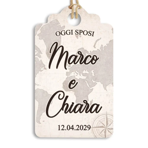 Tag Tema Viaggio Personalizzabile