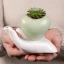 Vaso portapiantina Mano con Cuore in ceramica personalizzabile