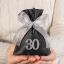 Sacchetto 30 Trentesimo Compleanno con Numero 30 Glitter