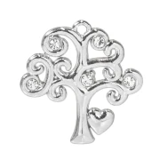 Ciondolo Bomboniere Albero della Vita Moderno con Strass