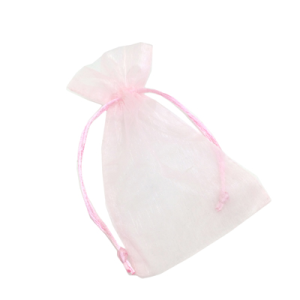 sacchetto organza rosa 10x15