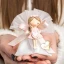 Bomboniere 2027 Linea Plissé Ballerina con ghirlanda di fiori - Alta Qualità