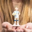 Bomboniere Comunione Femmina 2025 Tema Pallavolo statuetta ragazza