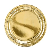 6 piatti di carta 23 cm colore Oro