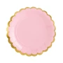 Coordinato Tavola Festa Baby Shower Rosa e Celeste finiture oro