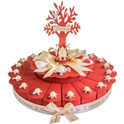 Torta Bomboniera Cresima da 20 fette portaconfetti con Tartarughe