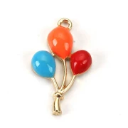 Ciondolo Palloncini oro per Bomboniere Compleanno