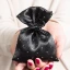 Sacchettini Portaconfetti nero di raso con strass