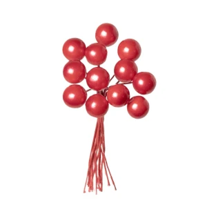 Sfere Rosse pick per decorare bomboniere fai da te