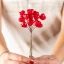 Cuore rosso pick per decorare bomboniere fai da te