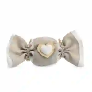 Sacchettino Caramella portaconfetti Rustico/Elegante con Doppio Cuore OFFERTISSIMA