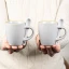 Idee Bomboniere Originali Set 2 tazzine da caffè colorate con cucchiaino