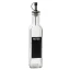 Bottiglia olio oliera in vetro con versatore e etichetta scrivibile 250 ml