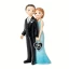 Cake Topper 25° Anniversario di Matrimonio Sposi innamorati