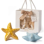 Bomboniere Linea Star 2026 Luce LED Stella marina in porcellana brillante