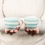 Idee Bomboniere Originali Set 2 tazzine da caffè righe colorate
