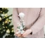 Idea Regalo Natale - Candeliere in cristallo con decoro natalizio