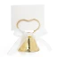 Campanelle Tirabaci Matrimonio Oro Segnaposto con Cartoncini e Nastro Kit 12 pz