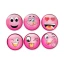 Bomboniera per femmina smile magnete e portachiavi rosa
