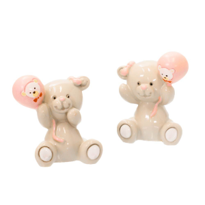 Bomboniere Battesimo Nascita Bimba Orsetto con palloncino in Offerta