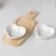 Bomboniera antipastiera 2 ciotole bamboo personalizzabile