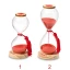 Bomboniere 2027 Linea Laurea Clessidre in vetro con nappina rossa e base in legno