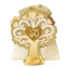 Scatolina Albero della Vita Oro con Sacchetto Portaconfetti 50 Anniversario Linea TREE
