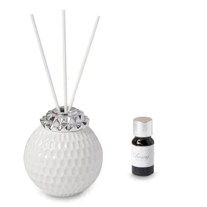 Ultimi 13 pezzi Bomboniere Profumatore effetto trapunta in porcellana con fiore argento