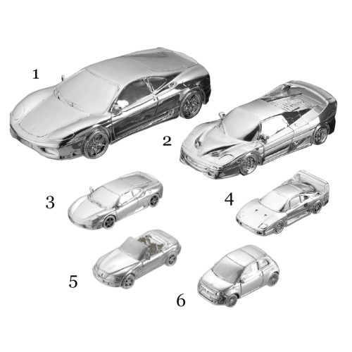 Bomboniere e Regali Auto modellino Ferrari in argento
