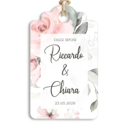 Tag Tema Rose Personalizzabile