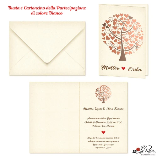 Partecipazioni Matrimonio Tema Albero della Vita 2025 STAMPA OMAGGIO