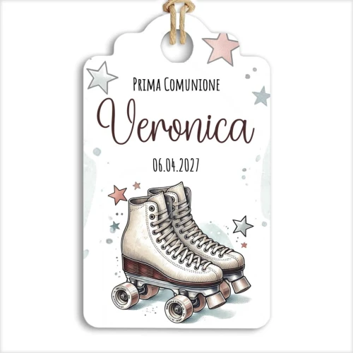 Tag Tema Pattinaggio a Rotelle Personalizzabile