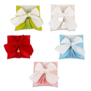 Bomboniere 2026 Linea Busta Fiocco Sacchettini Portaconfetti in simil pelle con nappina