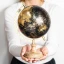 Mappamondo vintage oro e nero idea regalo 2027