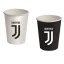 8 bicchieri di carta 260 ml per festa tema Juventus