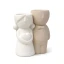 Ultimi 18 pezzi -  Portacandele Sposi in Ceramica