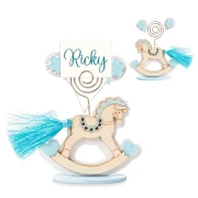 Bomboniere Battesimo e Nascita Maschio 2026 Linea Cavallino Clip Segnaposto