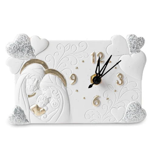 Idee Bomboniere Originali Orologio con Sacra Faminglia
