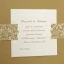Partecipazione Nozze Originale in Kraft con decori e cuori - Topazio