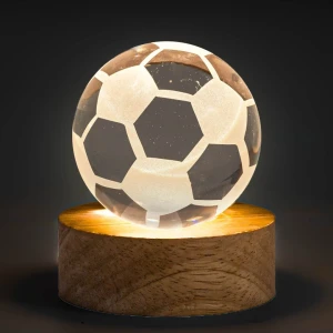 Bomboniere 2026 Sfera LED Pallone da Calcio per comunione calciatore