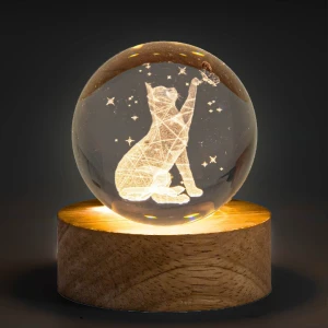 Bomboniere 2027 Sfera LED Gatto