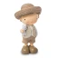 Bomboniere Offerta Stock Statuette Bimbo con gattino e fiori