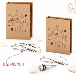 ⚡ OFFERTISSIMA Bomboniere Linea Tenero 2027 Set vino bianco utile